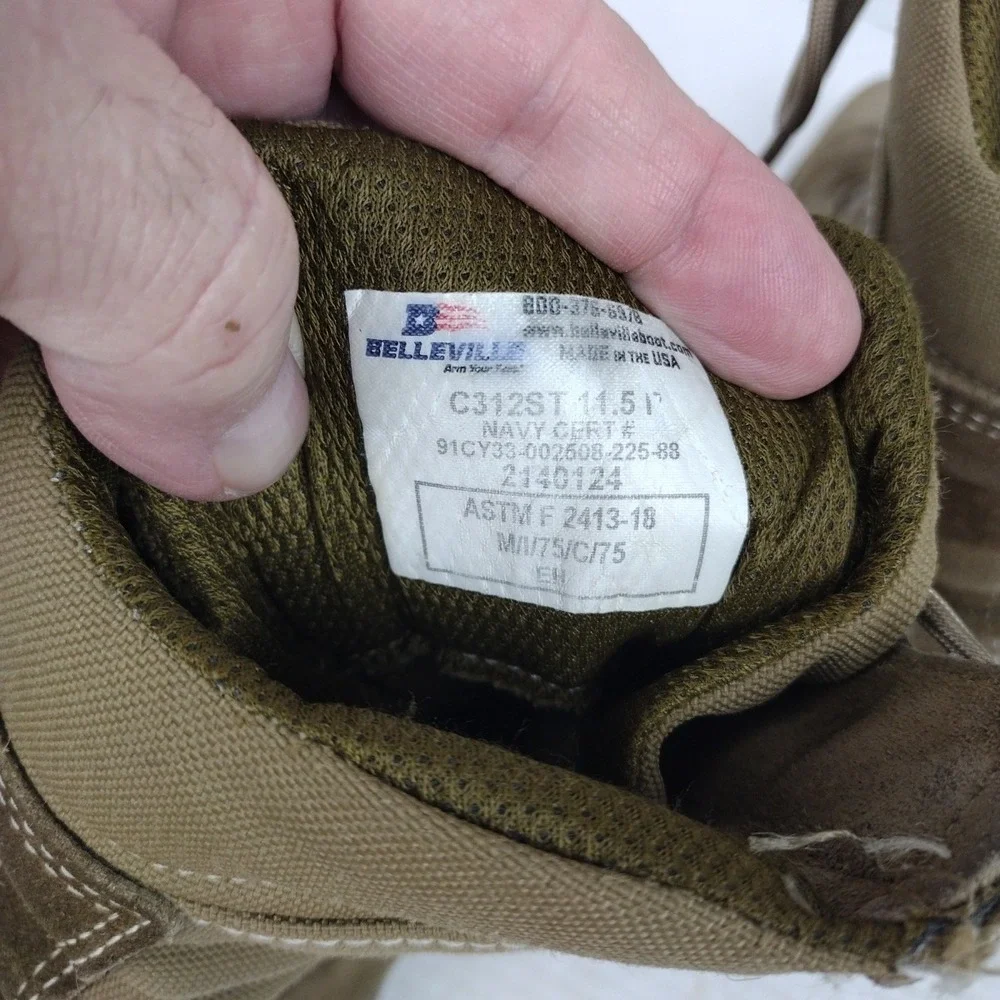 Belleville Men's 11.5R Tactical Combat Boots Military Rugged Outdoor C312ST